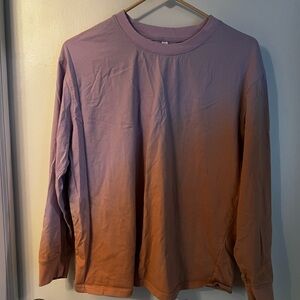 Fabletics Purple and Orange Long Sleeve Tee